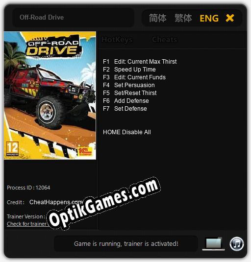 Off-Road Drive: TRAINER AND CHEATS (V1.0.92)