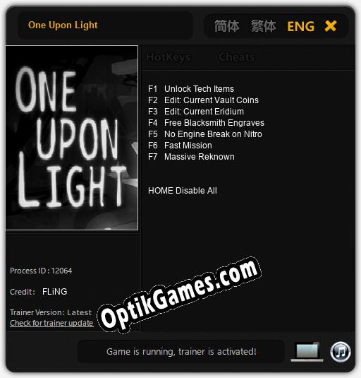 One Upon Light: Cheats, Trainer +7 [FLiNG]