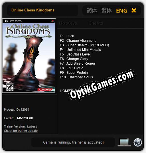 Online Chess Kingdoms: TRAINER AND CHEATS (V1.0.49)
