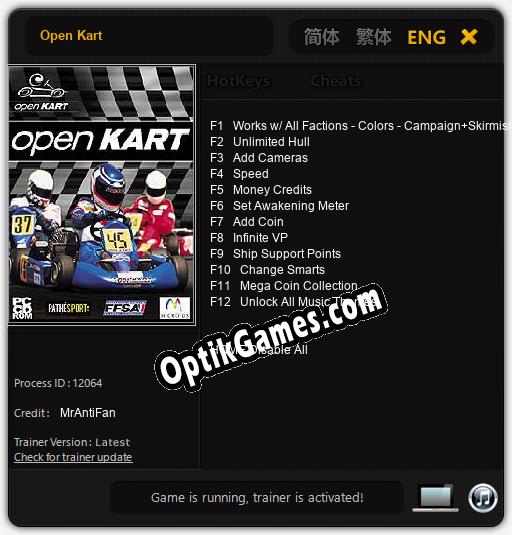 Open Kart: Cheats, Trainer +12 [MrAntiFan]