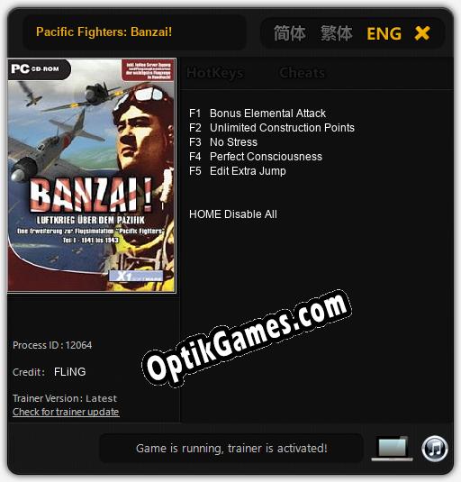 Pacific Fighters: Banzai!: TRAINER AND CHEATS (V1.0.2)