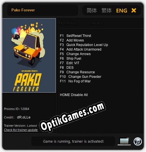 Pako Forever: Trainer +11 [v1.2]