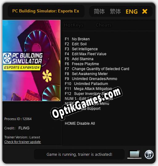 PC Building Simulator: Esports Expansion: TRAINER AND CHEATS (V1.0.97)