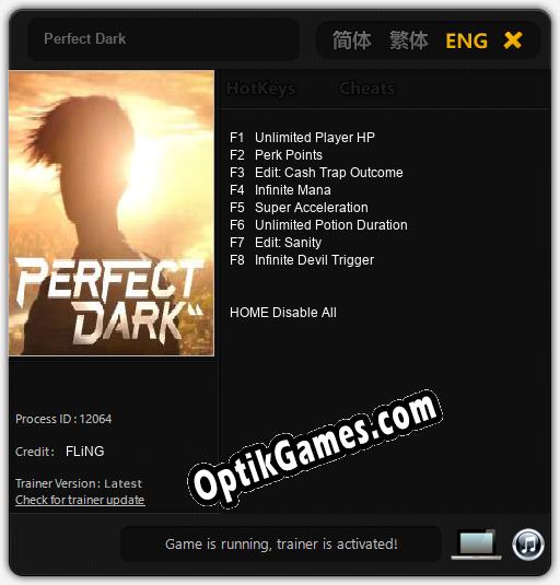 Trainer for Perfect Dark [v1.0.2]