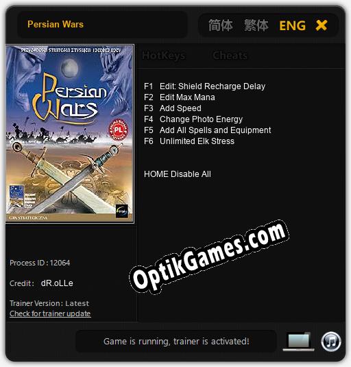 Persian Wars: Cheats, Trainer +6 [dR.oLLe]