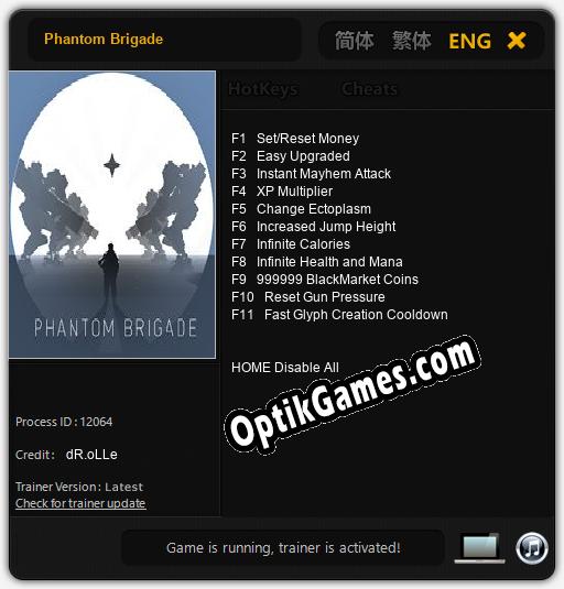 Phantom Brigade: Trainer +11 [v1.8]