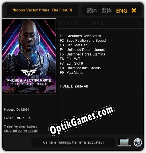 Phobos Vector Prime: The First Ring: Trainer +9 [v1.4]