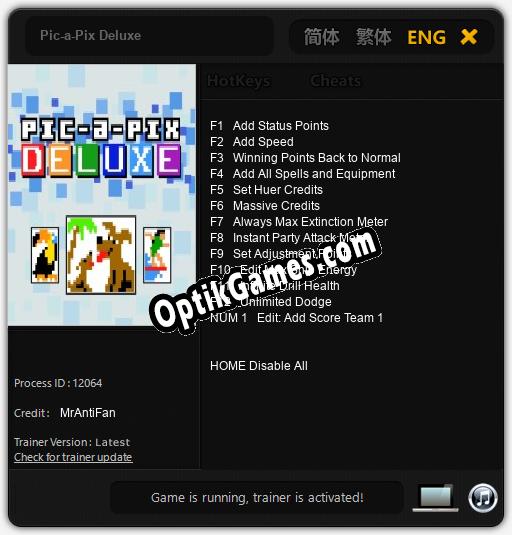 Pic-a-Pix Deluxe: TRAINER AND CHEATS (V1.0.24)