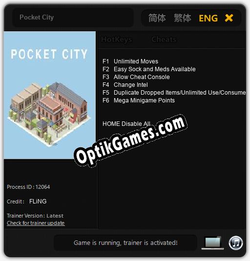 Trainer for Pocket City [v1.0.7]