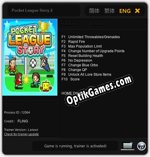 Trainer for Pocket League Story 2 [v1.0.6]