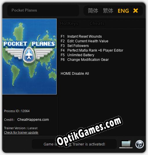 Pocket Planes: Cheats, Trainer +6 [CheatHappens.com]