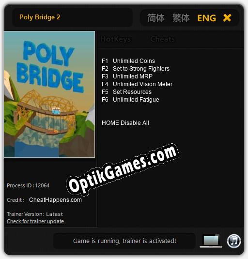 Poly Bridge 2: Cheats, Trainer +6 [CheatHappens.com]