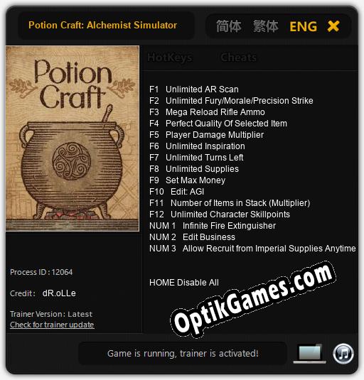 Potion Craft: Alchemist Simulator: Cheats, Trainer +15 [dR.oLLe]