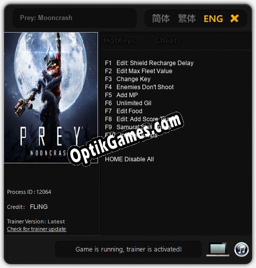 Prey: Mooncrash: Trainer +10 [v1.7]