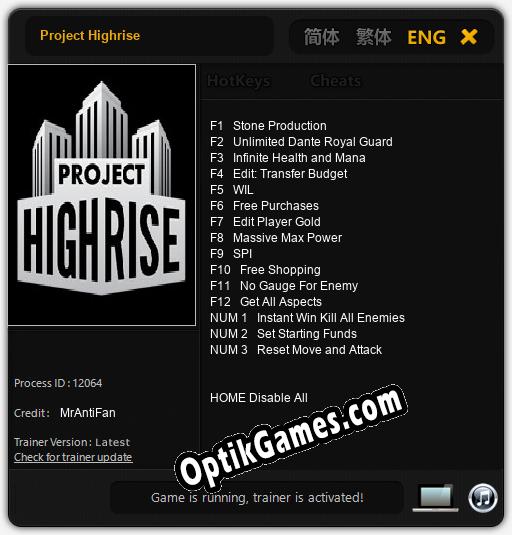 Project Highrise: Trainer +15 [v1.2]