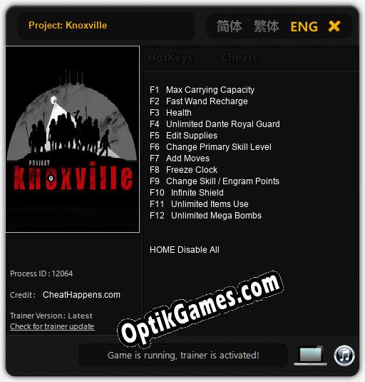 Project: Knoxville: Cheats, Trainer +12 [CheatHappens.com]