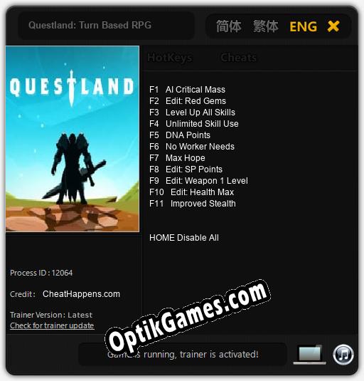 Questland: Turn Based RPG: Cheats, Trainer +11 [CheatHappens.com]