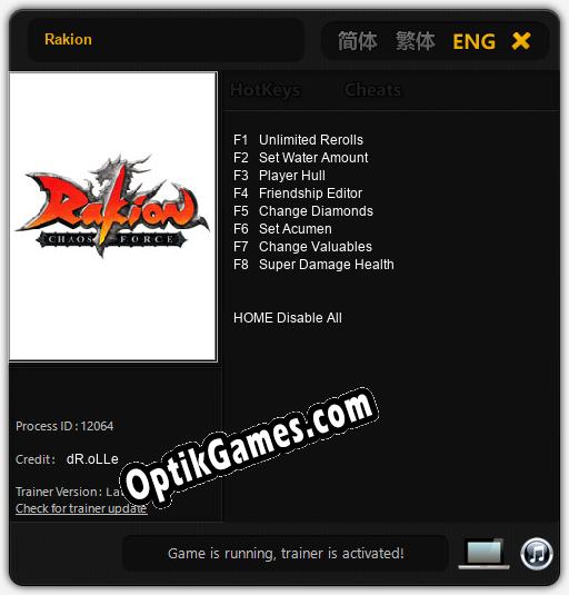 Trainer for Rakion [v1.0.1]