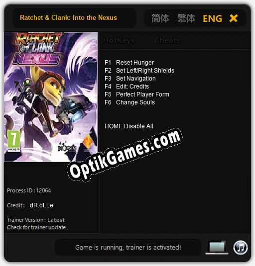 Ratchet & Clank: Into the Nexus: Trainer +6 [v1.4]