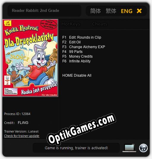 Reader Rabbit: 2nd Grade: Cheats, Trainer +6 [FLiNG]