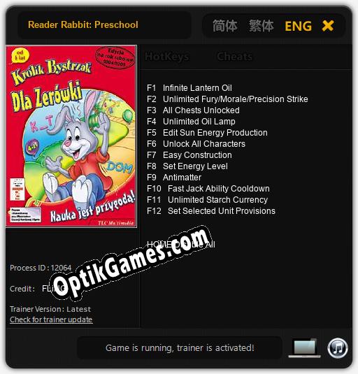 Trainer for Reader Rabbit: Preschool [v1.0.3]