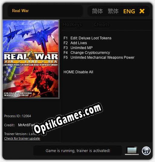 Real War: Trainer +5 [v1.4]