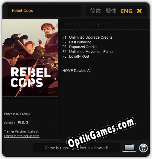 Rebel Cops: Trainer +5 [v1.8]