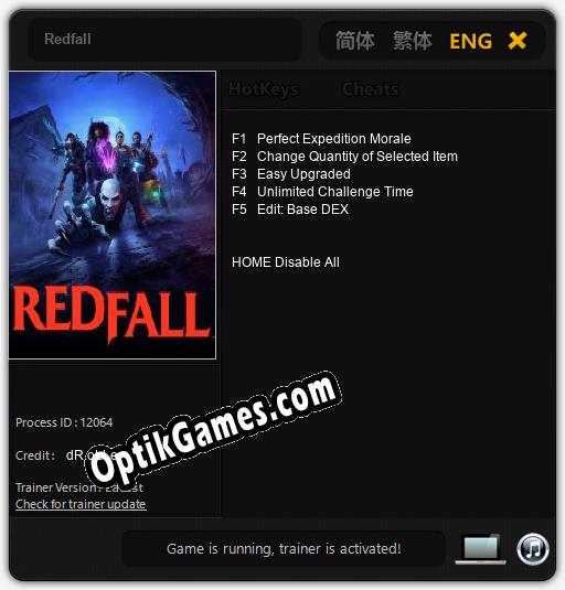 Redfall: Cheats, Trainer +5 [dR.oLLe]
