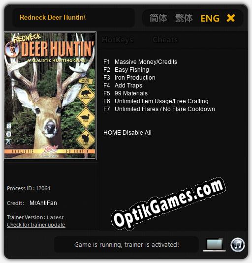 Redneck Deer Huntin: Cheats, Trainer +7 [MrAntiFan]