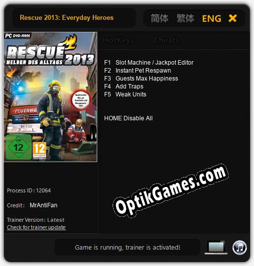 Rescue 2013: Everyday Heroes: Cheats, Trainer +5 [MrAntiFan]