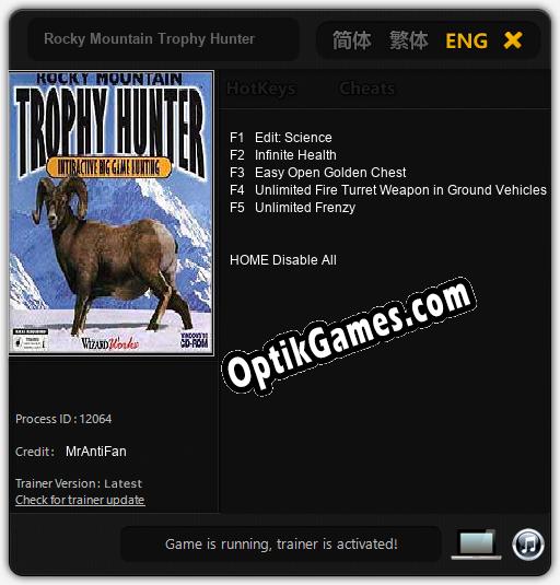 Rocky Mountain Trophy Hunter: Trainer +5 [v1.8]