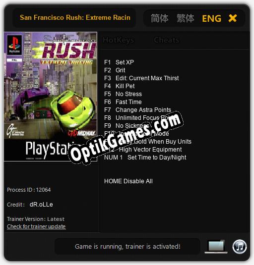 San Francisco Rush: Extreme Racing: Cheats, Trainer +13 [dR.oLLe]