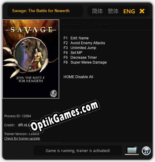 Savage: The Battle for Newerth: Trainer +6 [v1.5]