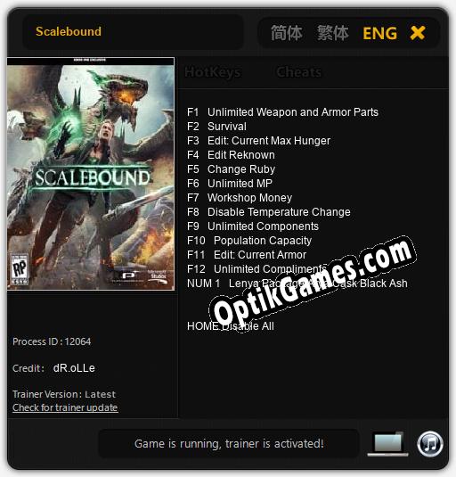 Scalebound: Cheats, Trainer +13 [dR.oLLe]