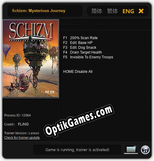 Schizm: Mysterious Journey: Cheats, Trainer +5 [FLiNG]