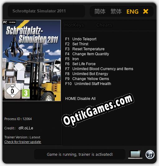 Schrottplatz Simulator 2011: Cheats, Trainer +10 [dR.oLLe]