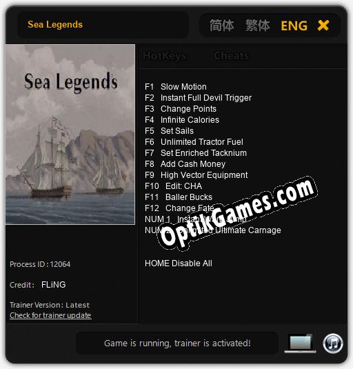Sea Legends: Trainer +14 [v1.1]