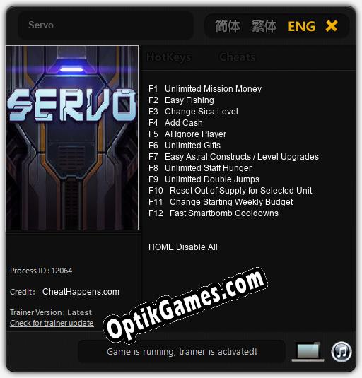 Trainer for Servo [v1.0.4]