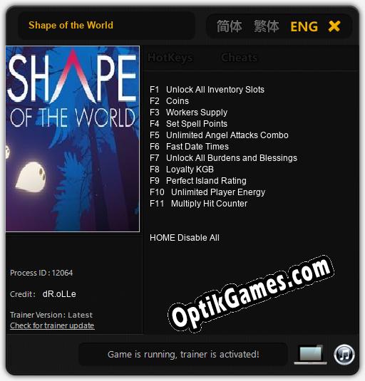 Shape of the World: Trainer +11 [v1.5]