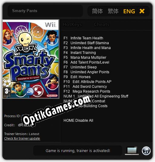 Smarty Pants: TRAINER AND CHEATS (V1.0.93)