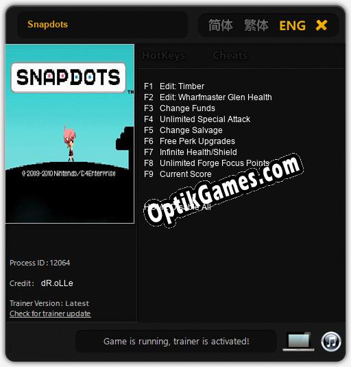 Snapdots: Cheats, Trainer +9 [dR.oLLe]