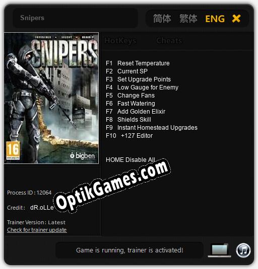 Trainer for Snipers [v1.0.5]