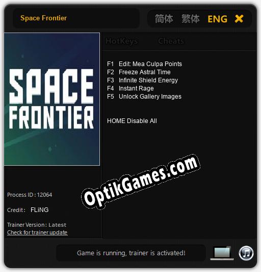 Space Frontier: Cheats, Trainer +5 [FLiNG]