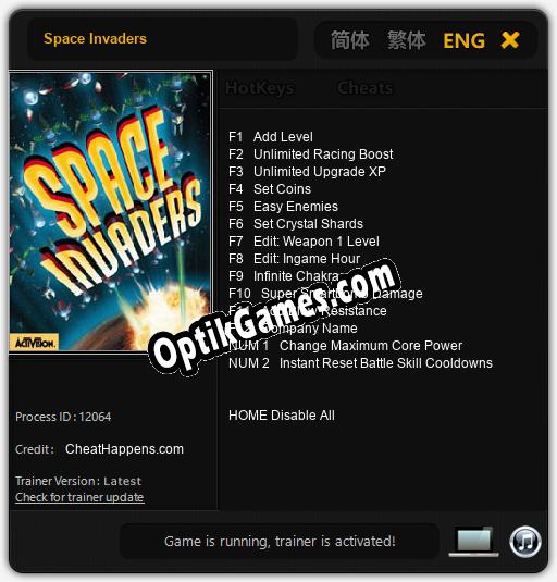 Space Invaders: Trainer +14 [v1.7]
