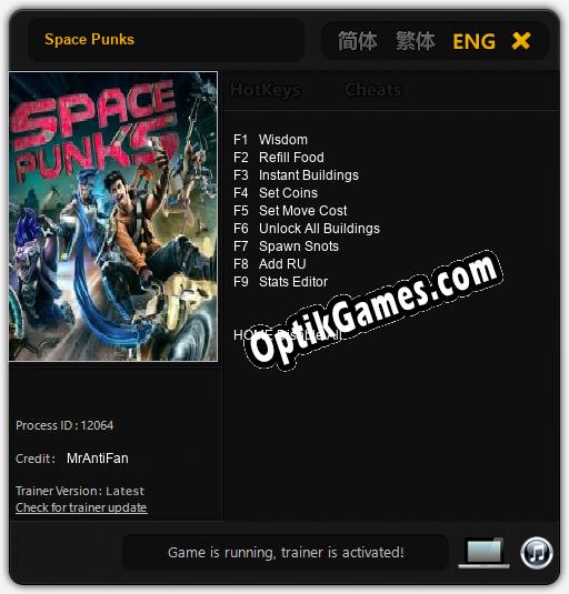 Space Punks: TRAINER AND CHEATS (V1.0.29)