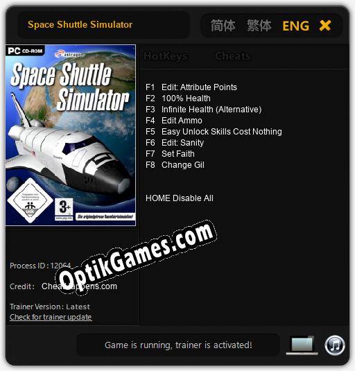 Space Shuttle Simulator: TRAINER AND CHEATS (V1.0.47)