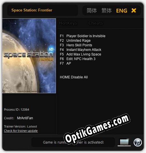 Space Station: Frontier: Trainer +7 [v1.3]