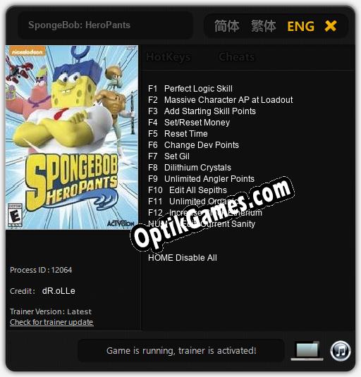 SpongeBob: HeroPants: Cheats, Trainer +13 [dR.oLLe]