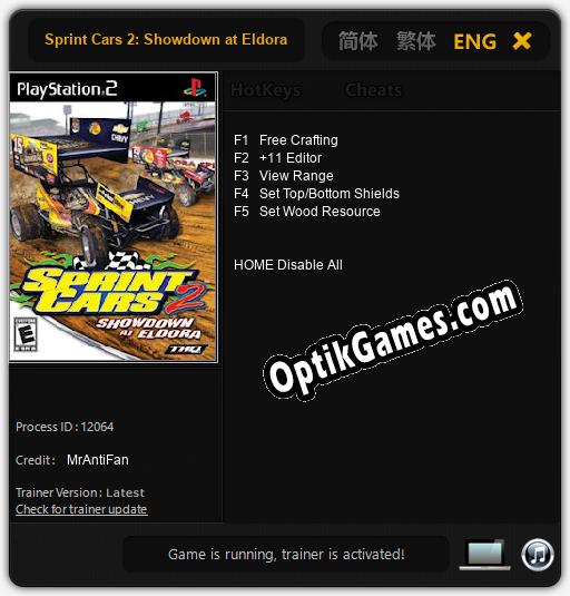 Sprint Cars 2: Showdown at Eldora: Trainer +5 [v1.9]