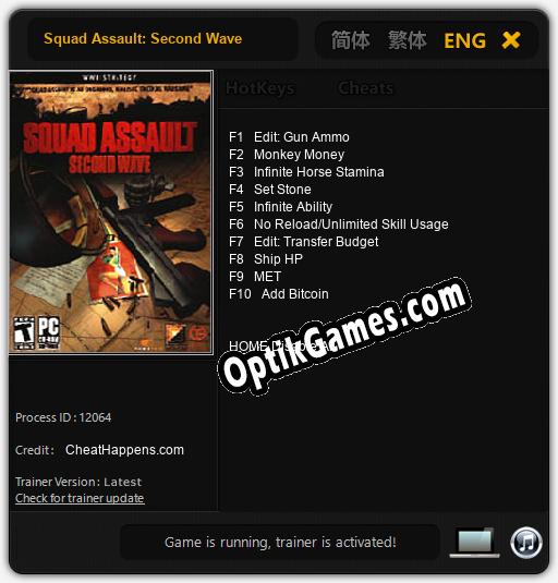 Squad Assault: Second Wave: TRAINER AND CHEATS (V1.0.60)